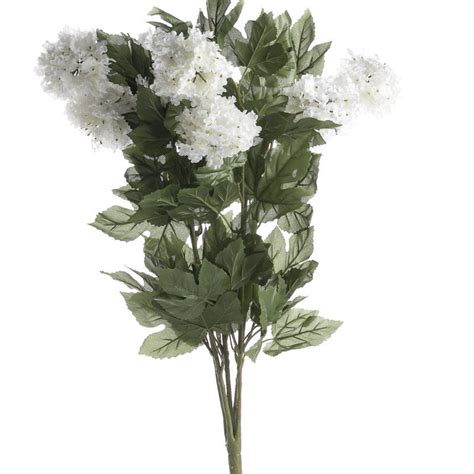 Keep in mind to only water the base of the plant. White Artificial Hydrangea Bush - Bushes and Bouquets ...