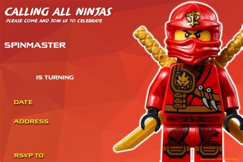 We have had so much fun learning with lego® this week! Free Printable Lego Ninjago Birthday Invitation | DREVIO