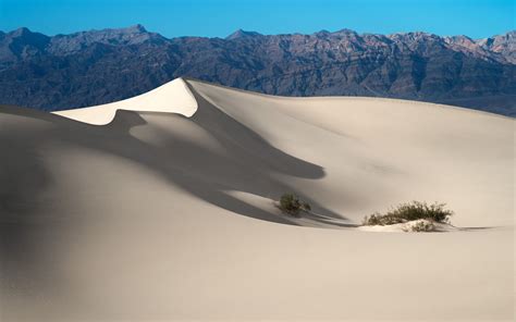 White Sand Desert Desert Landscape Simple Hd Wallpaper Wallpaper Flare