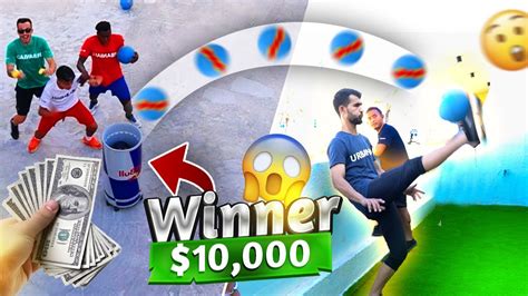 Football Trick Shot Challenge 😱 10000 Winner Urbanballer House