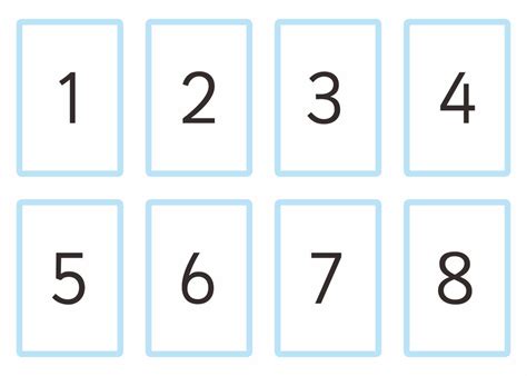Maybe you would like to learn more about one of these? 4 Best Images of Large Printable Number Cards 1 20 - Printable Number Flash Card 1, Printable ...