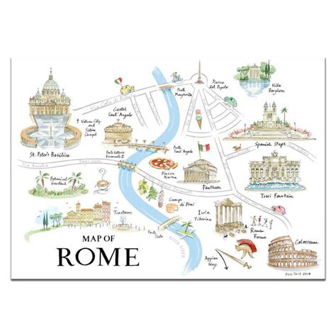 Roma Mappa Di Stampa Mappa Di Roma Di Stampa Lazio Italia