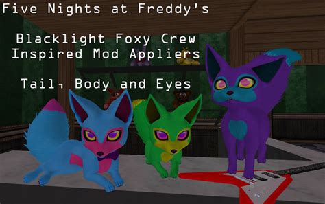 Second Life Marketplace Blacklight Foxy Set