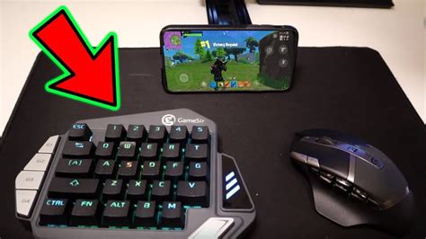 Mouse And Keyboard On Fortnite Mobile Buildinggameplay Youtube