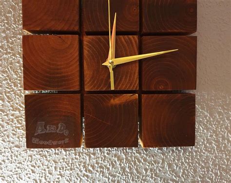 Wooden Wall Clock Lily Kit Diy Project Kit Pendulum Etsy Wall Clock