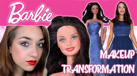 barbie doll halloween makeup transformation mi trasformo in barbie challenge justmeteenager