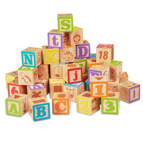 The Spark Create Imagine Wood Alphabet Blocks Set