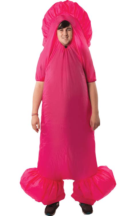 adult inflatable pink penis costume