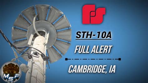 Federal Signal Sth 10a Tornado Siren Test Full Alert Cambridge Ia