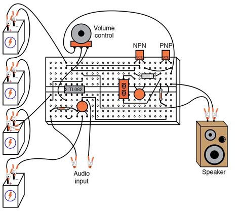 How To Make Simple Audio Amplifier Circuit Wiring Draw And Schematic