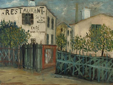 The Restaurant On The Hill Montmartre 1914 Maurice Utrillo 1883 1955