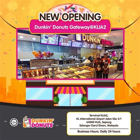 Dunkin Donuts Gateway Klia2 Opening Promotion Valid Until 18 April 2019