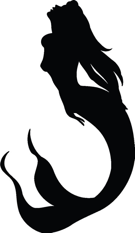 Mermaid Png Photo Transparent Mermaid Silhouette Clipart Full Size