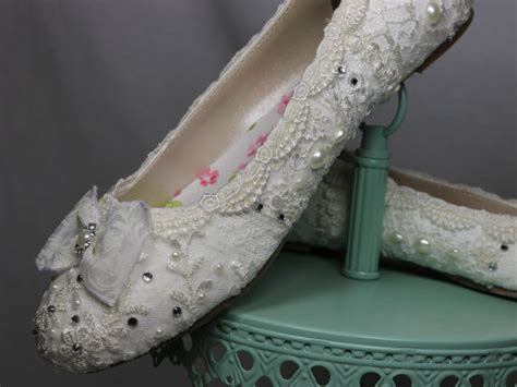 Wedding Ballet Flats Lace Ballet Flats Bridal Shoes