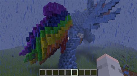 Rainbow Dash 3d Minecraft Project