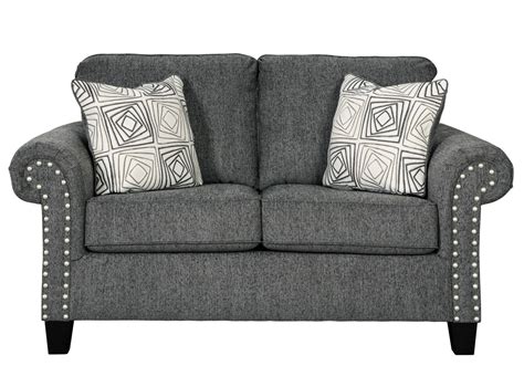 Agleno Charcoal Loveseat Louisville Overstock Warehouse