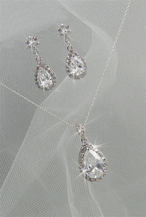 Crystal Bridal Set Bridesmaids Jewelry Set By Crystalavenues