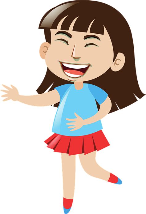 Tertawa Gadis Kartun Gambar Gratis Di Pixabay