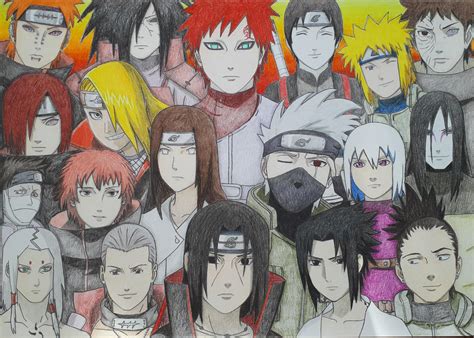 My Drawing Of All Of My Favourite Naruto Characters Rnaruto