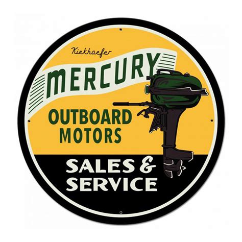 Mercury Outboard Sign Garage Signs Signs From Vintage Garage Signs