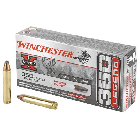 Winchester Super X 350 Legend Ammo 180 Grain Soft Point Box Of 20