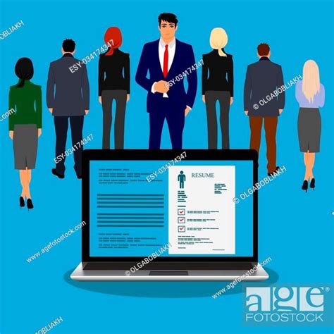 Employee Recruitment Human Resource Selection Interview Analysis Stock Vector Vector And