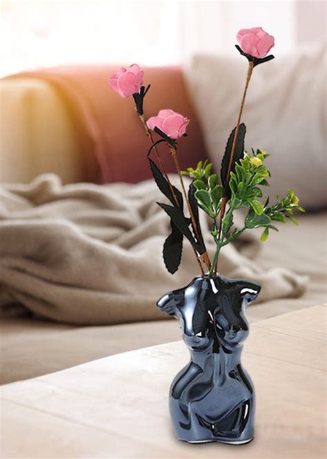 Ceramic Flower Pot Nude Body Art Flower Vase Home Arrangement Etsy