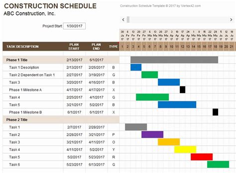 Construction Schedule Template Excel Best Of Construction Schedule