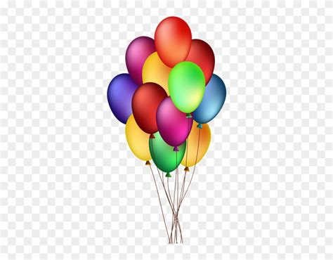 Bunch Of Colorful Balloons Png Clip Art Image Wishing Floating