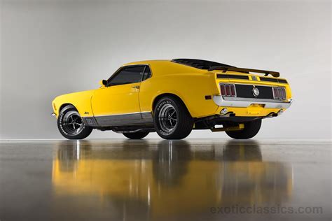 1970 Ford Mustang Mach 1 Cars Classic Yellow Wallpapers Hd