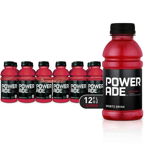 Powerade Fruit Punch Ion4 Electrolyte Enhanced Fruit Flavored Sports