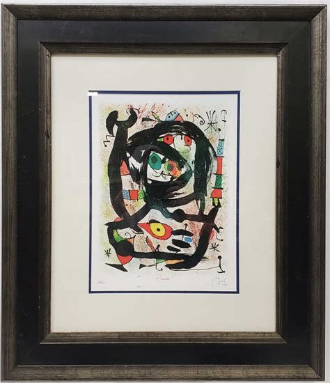 Lot Joan Miro Serigraph Signed In Plate