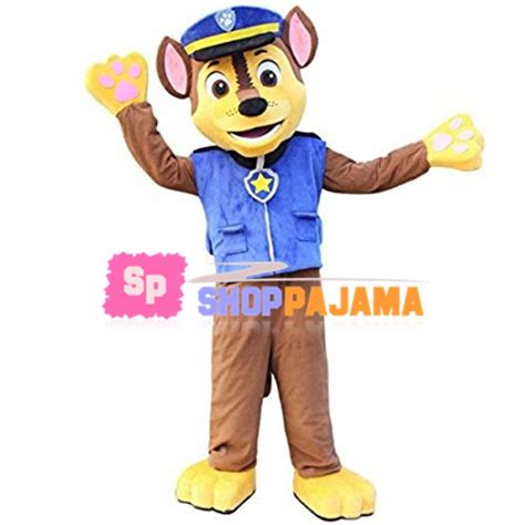 High Quality Paw Patrol Chase Dog Mascot Costume