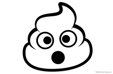 Free Printable Poop Emoji Coloring Pages Printable Coloring Pages