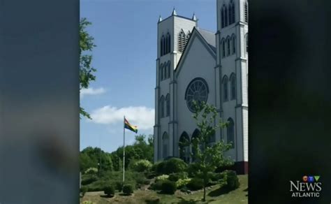 Catholic Diocese Defends Priest Flying Lgbt Pride Flag Outside Church
