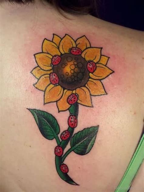 Beautiful Sunflower Tattoo On Back Tattoo Designs Tattoo Pictures