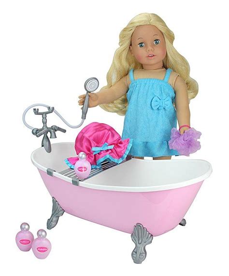 383 results for doll bathtub. Take a look at this Light Pink Bath Tub Set for Doll today ...
