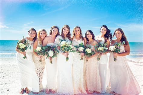Bridesmaids Beach Wedding Photo By Jordan Easley Skytouchephotos