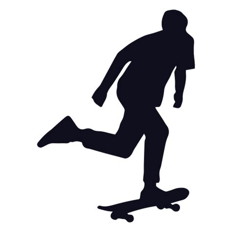 Silhouette Male Skater Transparent Png And Svg Vector File