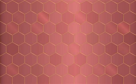 Premium Vector Geometric Pattern Copper Hexagon Background