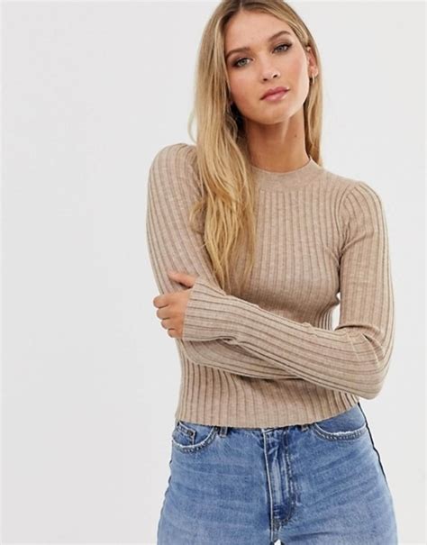 Asos Design Crew Neck Jumper In Skinny Rib The Best Jumpers For Autumnwinter 2019 In The Uk