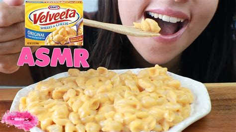Asmr Velveeta Mac And Cheese Mukbang Squishy Eating Eating Sounds No Talking Eating Show Youtube