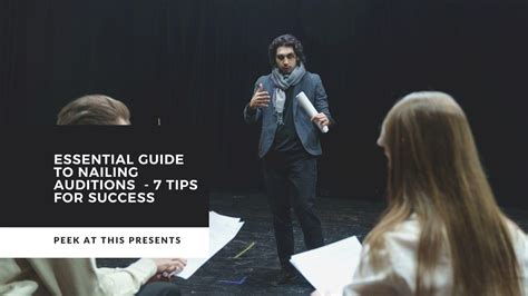 Essential Guide To Nailing Auditions 7 Best Steps For Actors