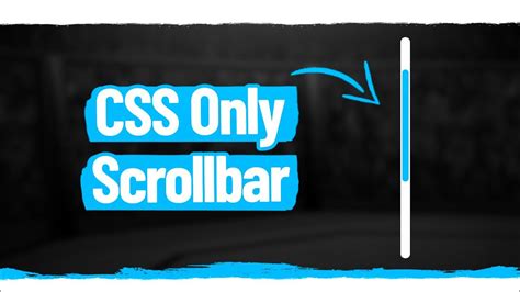 Create A Custom Scrollbar In Html Css Styling Scrollbars With Css