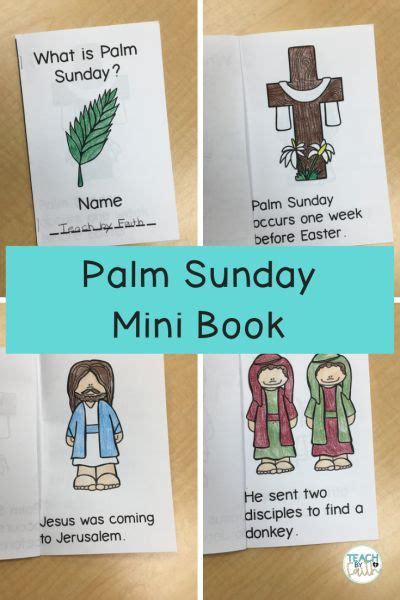 Palm Sunday Mini Book In 2020 Mini Books Palm Sunday Books