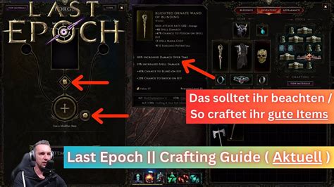 Last Epoch Crafting Guide Das müsst ihr beachten So craftet IHR gute Items YouTube