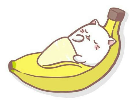 Banana Cat Cute Drawings Kawaii Cat Kawaii Drawings