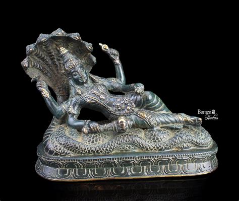 17cm Vishnu Laying On Ananta Shesha Hindu God The Etsy In 2021 Vishnu Hindu Gods Lord Shiva