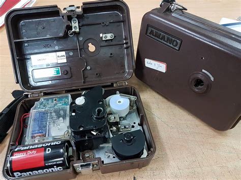 I believe this was carried on rounds to various checkpoints and it would record the time, etc. New & used Amano watchman clock.... - Promax Office ...