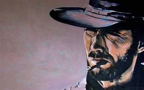 Clint Eastwood The Good The Bad And The Ugly Canvas Wall Art Print V